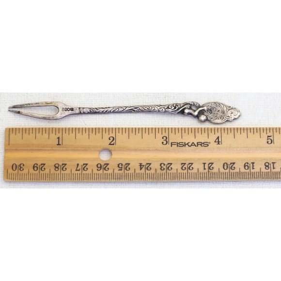 Vintage Avant Garde Silver Stylish Spoon, Marked 800 - A24 - Picture 6 of 6